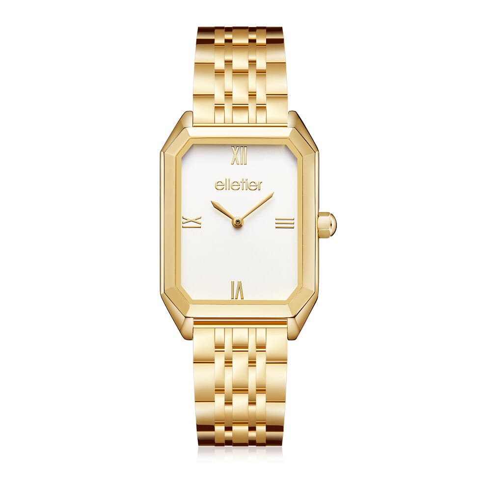 ‎ ساعة رجالية من اليتير بلون ذهبي